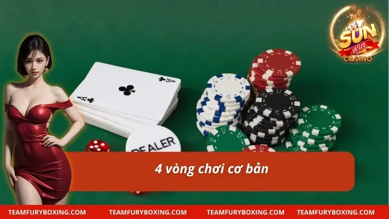 4 vòng chơi cơ bản trong siêu phẩm Poker