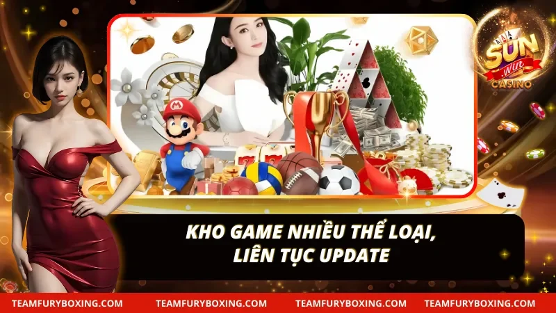 Kho game đa dạng các thể loại hấp dẫn
