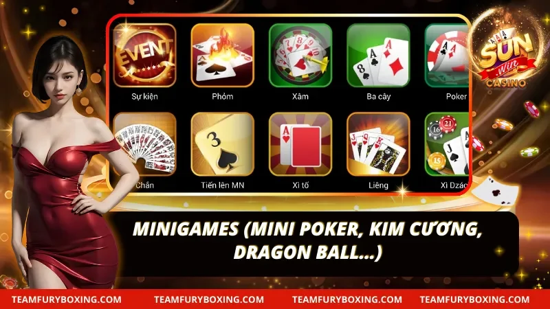 Các minigames có tại SUNWIN
